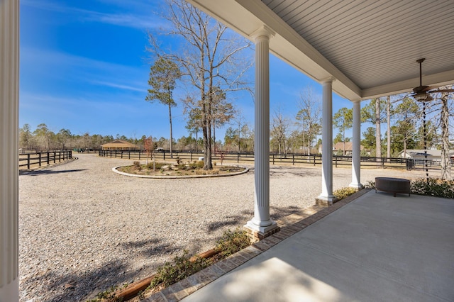 view of patio / terrace with fence