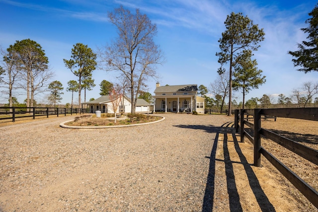 exterior space featuring fence