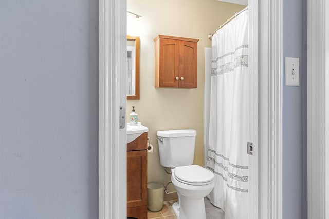 4161 Eagle Nest Dr, Evans, GA 30809 - full bathroom with vanity, toilet, and tile patterned floors