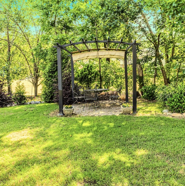 4161 Eagle Nest Dr, Evans, GA 30809 - view of green lawn featuring a patio area