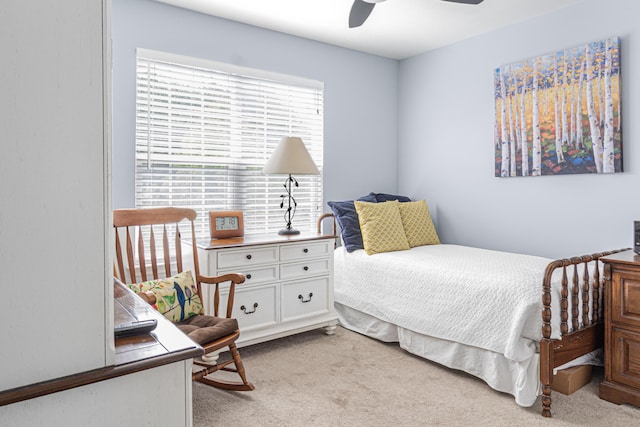4161 Eagle Nest Dr, Evans, GA 30809 - bedroom with light carpet and a ceiling fan