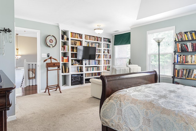 4161 Eagle Nest Dr, Evans, GA 30809 - carpeted bedroom featuring crown molding