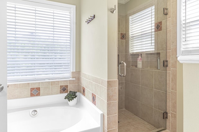 4161 Eagle Nest Dr, Evans, GA 30809 - full bath with a bath, a stall shower, and plenty of natural light