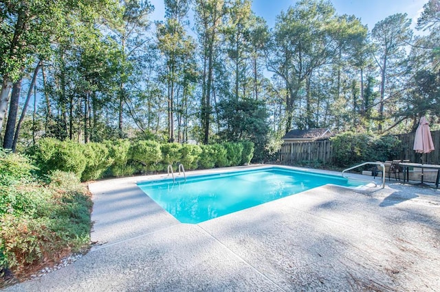 view of pool with a patio area