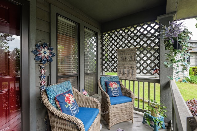 exterior space featuring a porch