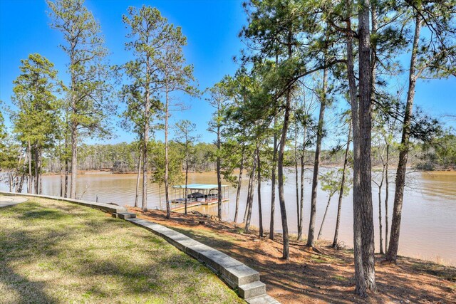 341 Crown Pt, Mccormick, SC 29835 - view of dock featuring a water view