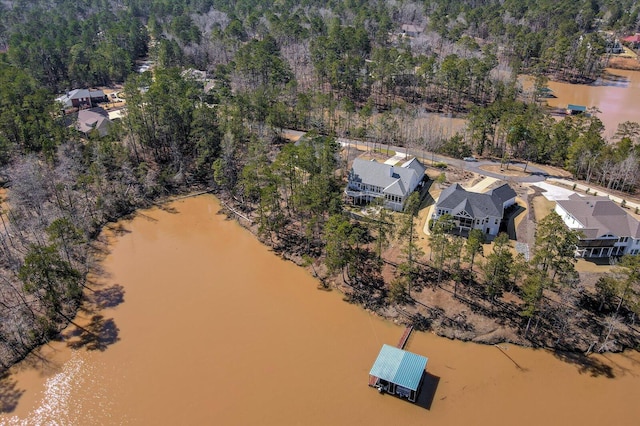341 Crown Pt, Mccormick, SC 29835 - birds eye view of property with a water view