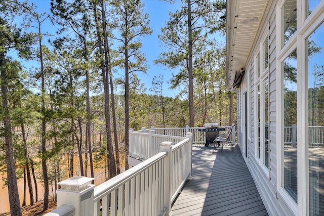 341 Crown Pt, Mccormick, SC 29835 - wooden deck featuring area for grilling