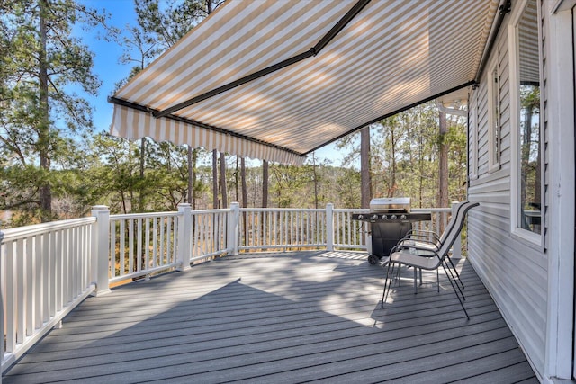 341 Crown Pt, Mccormick, SC 29835 - wooden terrace featuring area for grilling