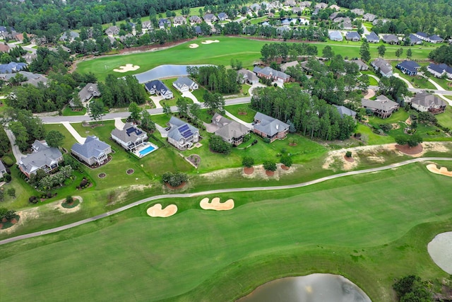 151 Commonwealth Way, Aiken, SC 29803 - aerial view of property and surrounding area with nearby suburban area, a large body of water, and a golf club