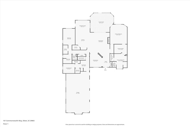 151 Commonwealth Way, Aiken, SC 29803 - view of property floor plan