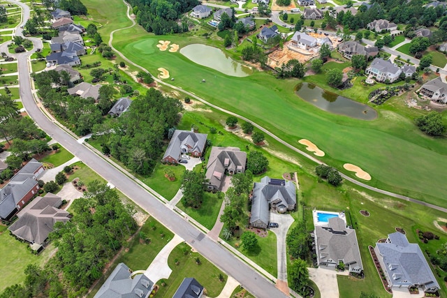 151 Commonwealth Way, Aiken, SC 29803 - aerial view of property and surrounding area featuring nearby suburban area, a large body of water, and a golf club