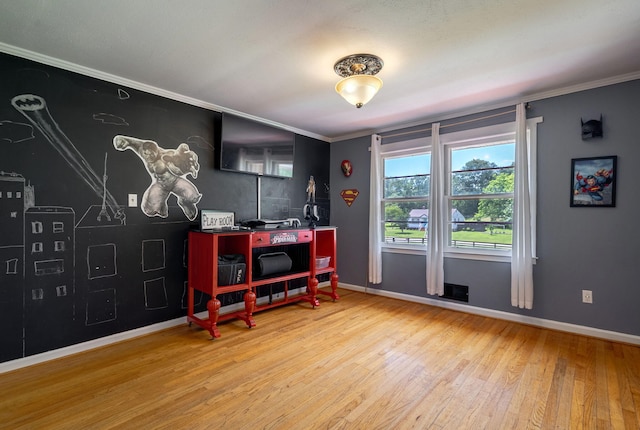 226 Elam Hts, Lincolnton, GA 30817 - office space with wood finished floors, crown molding, and baseboards