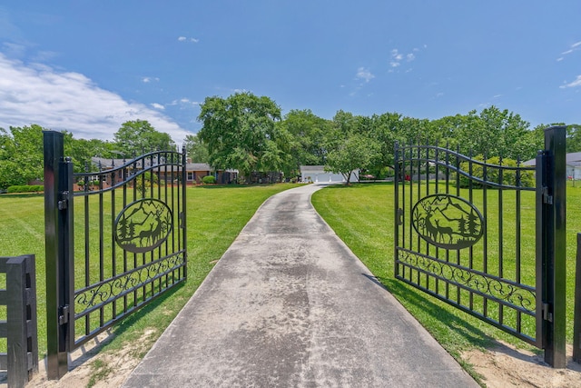 226 Elam Hts, Lincolnton, GA 30817 - gate featuring a yard
