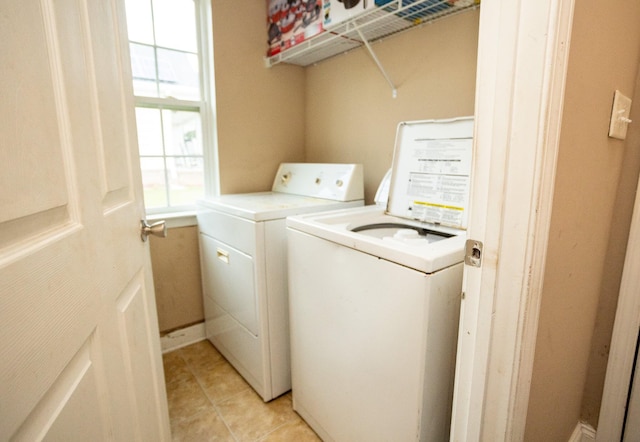 3107 Camden Way, Graniteville, SC 29829 - washroom with washer and dryer and light tile patterned flooring