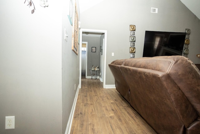 3107 Camden Way, Graniteville, SC 29829 - corridor with light wood-type flooring and lofted ceiling