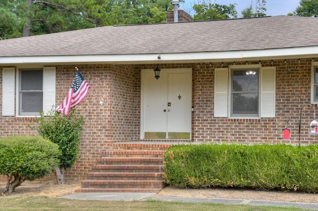 view of exterior entry