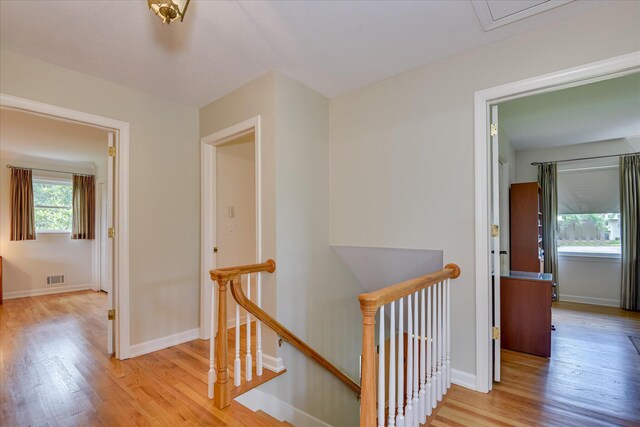 802 Dunbarton Dr, North Augusta, SC 29841 - corridor with an upstairs landing and light wood finished floors