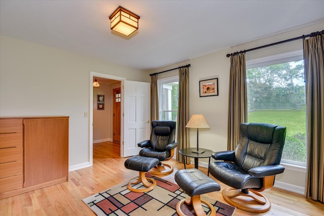 802 Dunbarton Dr, North Augusta, SC 29841 - sitting room with light wood-style flooring and healthy amount of natural light