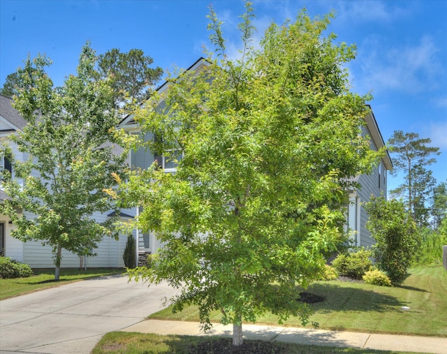 5816 Whispering Pines Way, Evans, GA 30809 - obstructed view of property featuring concrete driveway and a front lawn