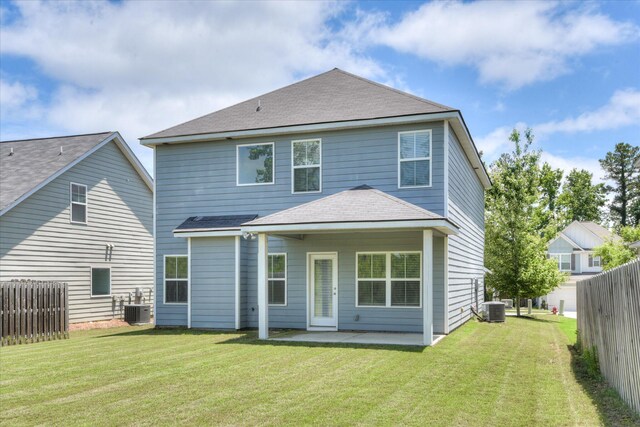 5816 Whispering Pines Way, Evans, GA 30809 - back of house featuring cooling unit, a patio area, and roof with shingles