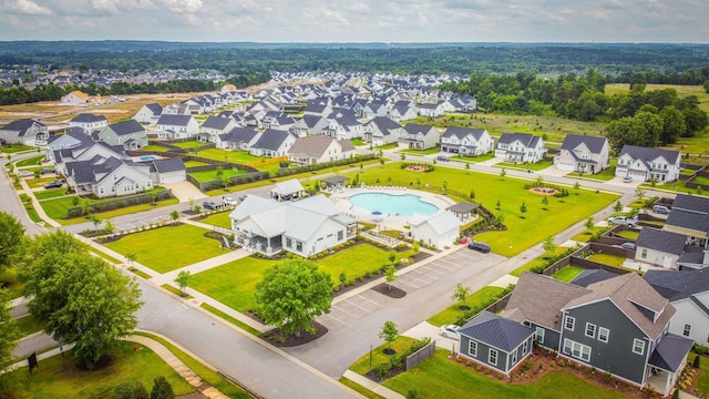 831 Whitney Shoals Rd, Evans, GA 30809 - aerial view of residential area featuring a pool area