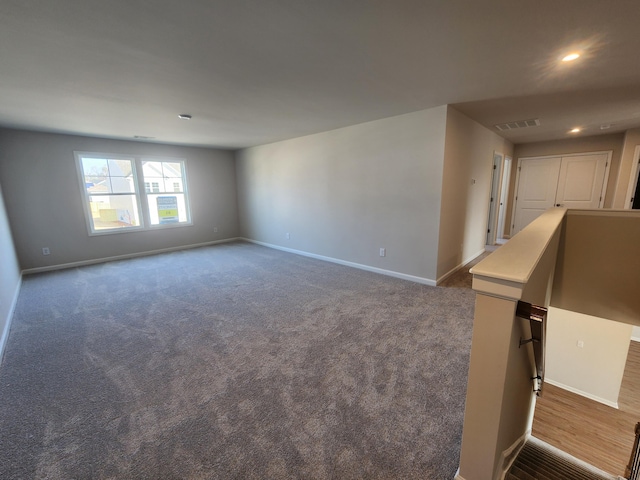 view of carpeted empty room