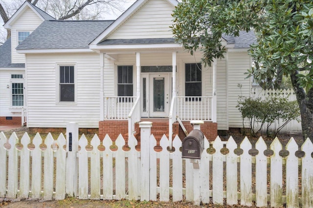 view of front of home