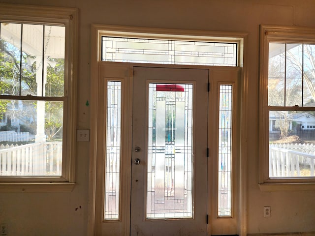 view of doorway to outside