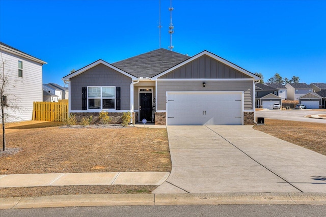 view of front of home featuring a garage