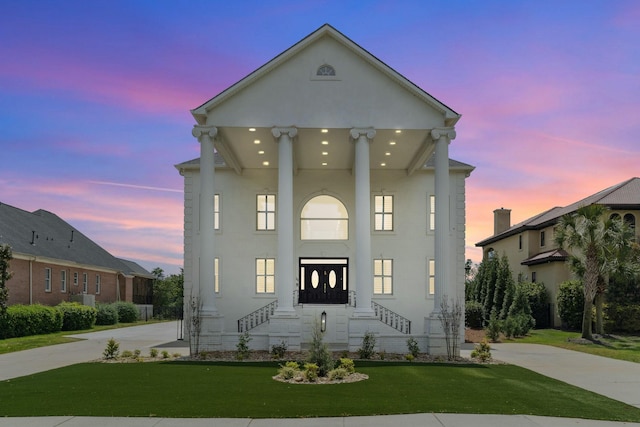 29 Savannah River Pl, North Augusta, SC 29841 - neoclassical home featuring driveway and a front yard