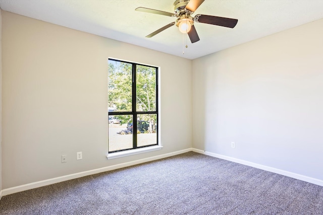 661 Kemper Dr, Evans, GA 30809 - carpeted spare room with baseboards and ceiling fan