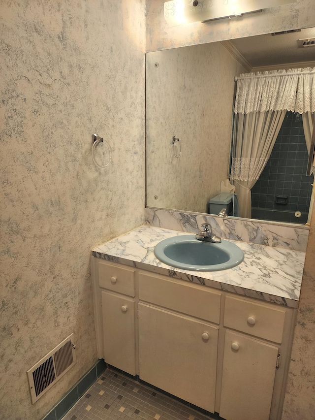 2023 Pisgah Rd, North Augusta, SC 29841 - bathroom with vanity and tile patterned flooring