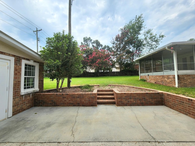 2023 Pisgah Rd, North Augusta, SC 29841 - view of patio featuring a sunroom