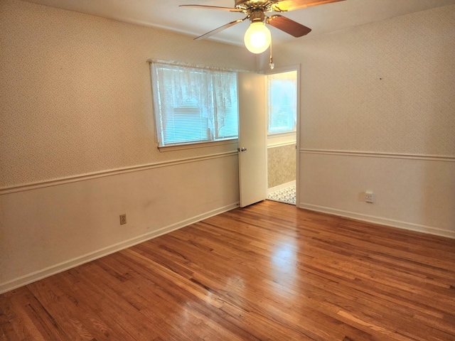 2023 Pisgah Rd, North Augusta, SC 29841 - unfurnished room featuring ceiling fan and wood finished floors