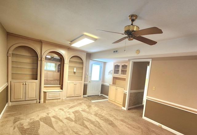 2023 Pisgah Rd, North Augusta, SC 29841 - spare room featuring a ceiling fan, light carpet, and a smoke detector