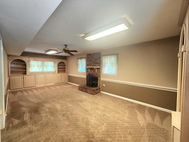 2023 Pisgah Rd, North Augusta, SC 29841 - unfurnished living room featuring light colored carpet and ceiling fan