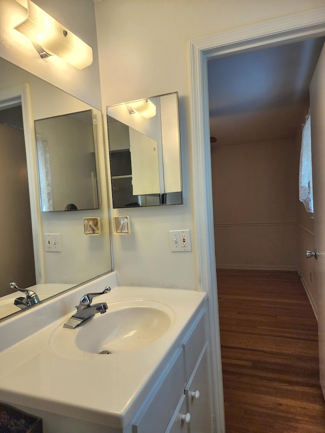 2023 Pisgah Rd, North Augusta, SC 29841 - bathroom featuring wood finished floors and vanity