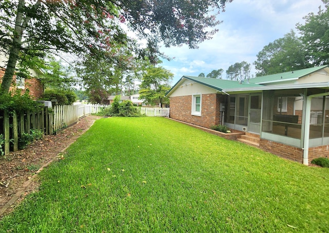 2023 Pisgah Rd, North Augusta, SC 29841 - fenced backyard featuring a sunroom