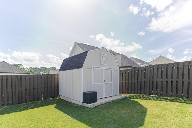 719 Nuttall St, Evans, GA 30809 - view of shed with a fenced backyard