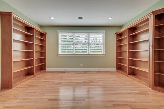 empty room featuring light hardwood / wood-style floors