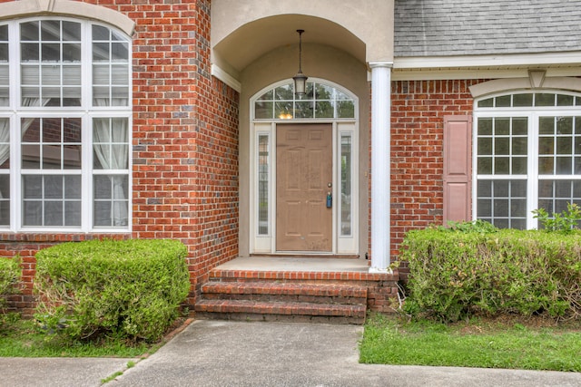 215 Mineral Ct, Evans, GA 30809 - entrance to property with brick siding and roof with shingles