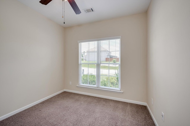 5186 Copse Dr, Augusta, GA 30909 - carpeted spare room featuring baseboards and ceiling fan