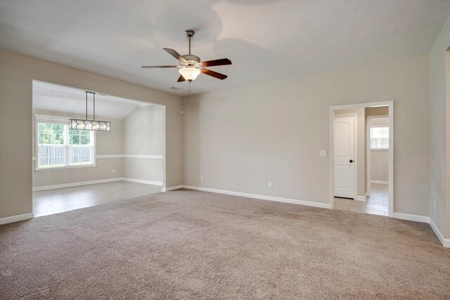 5186 Copse Dr, Augusta, GA 30909 - unfurnished room with carpet floors, plenty of natural light, and ceiling fan