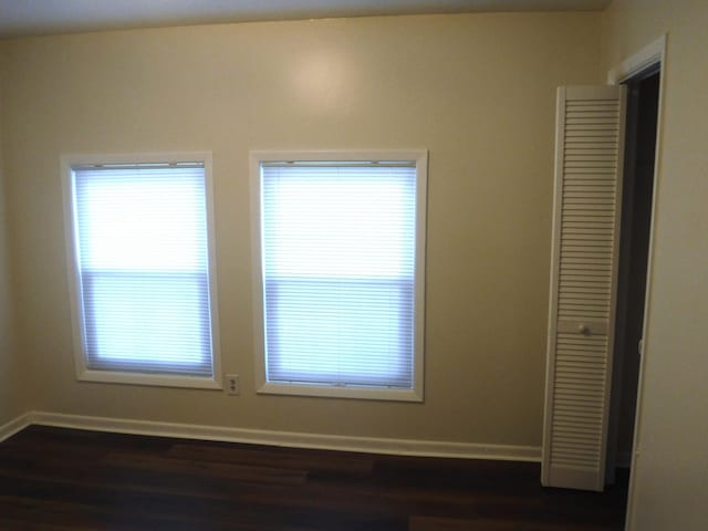 402 Parliment Rd, Martinez, GA 30907 - spare room featuring dark wood-style flooring and baseboards