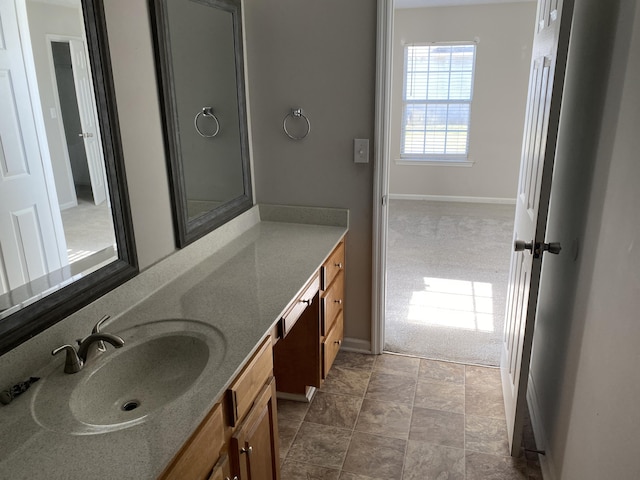 bathroom with vanity