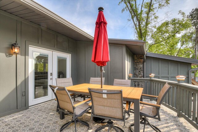 2417 Wilkshire Dr, Augusta, GA 30904 - view of patio featuring french doors and outdoor dining space