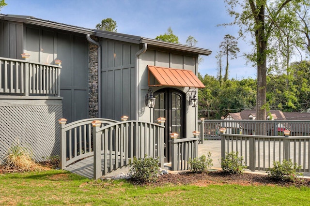 2417 Wilkshire Dr, Augusta, GA 30904 - exterior space featuring board and batten siding