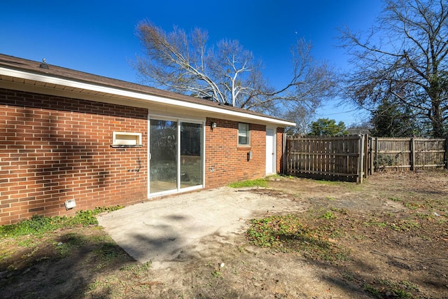 rear view of property with a patio