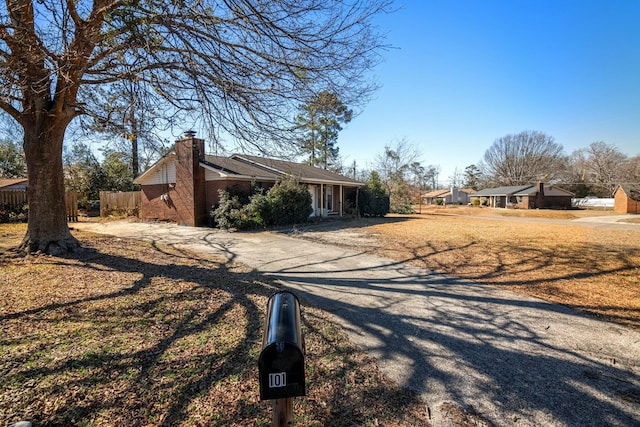 view of ranch-style home